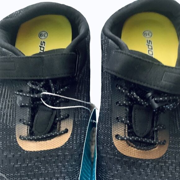 Ning Sports Black & Gold Bungee Lace Water Shoes Size 39 - Picture 3 of 10